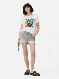 Tops Und T-Shirts|Primark „Keith Haring“ T-Shirt Mit Grafik Weiß