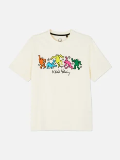 Tops Und T-Shirts|Primark „Keith Haring“ T-Shirt Mit Untitled (Dance)-Print Ecrufarben