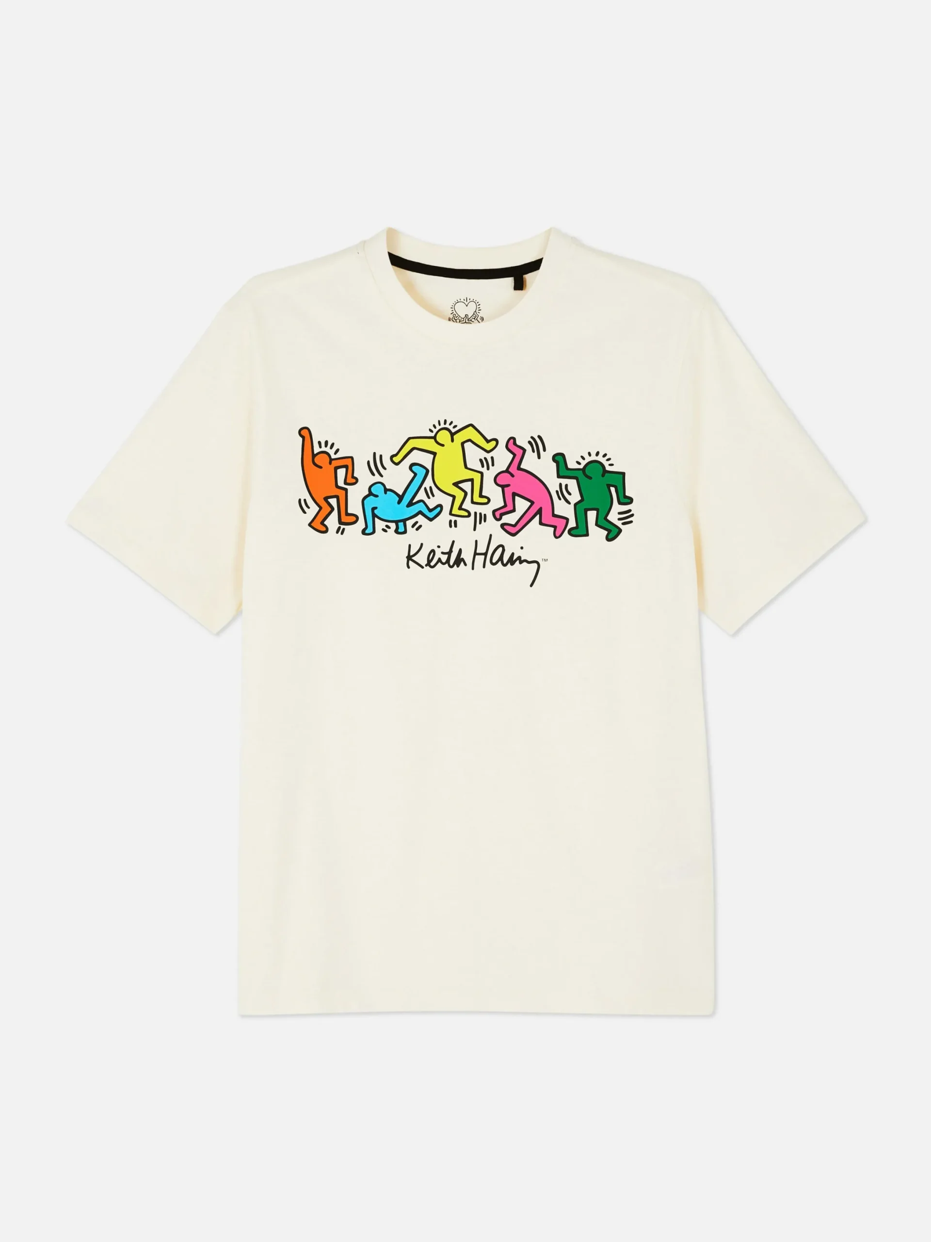 Tops Und T-Shirts|Primark „Keith Haring“ T-Shirt Mit Untitled (Dance)-Print Ecrufarben