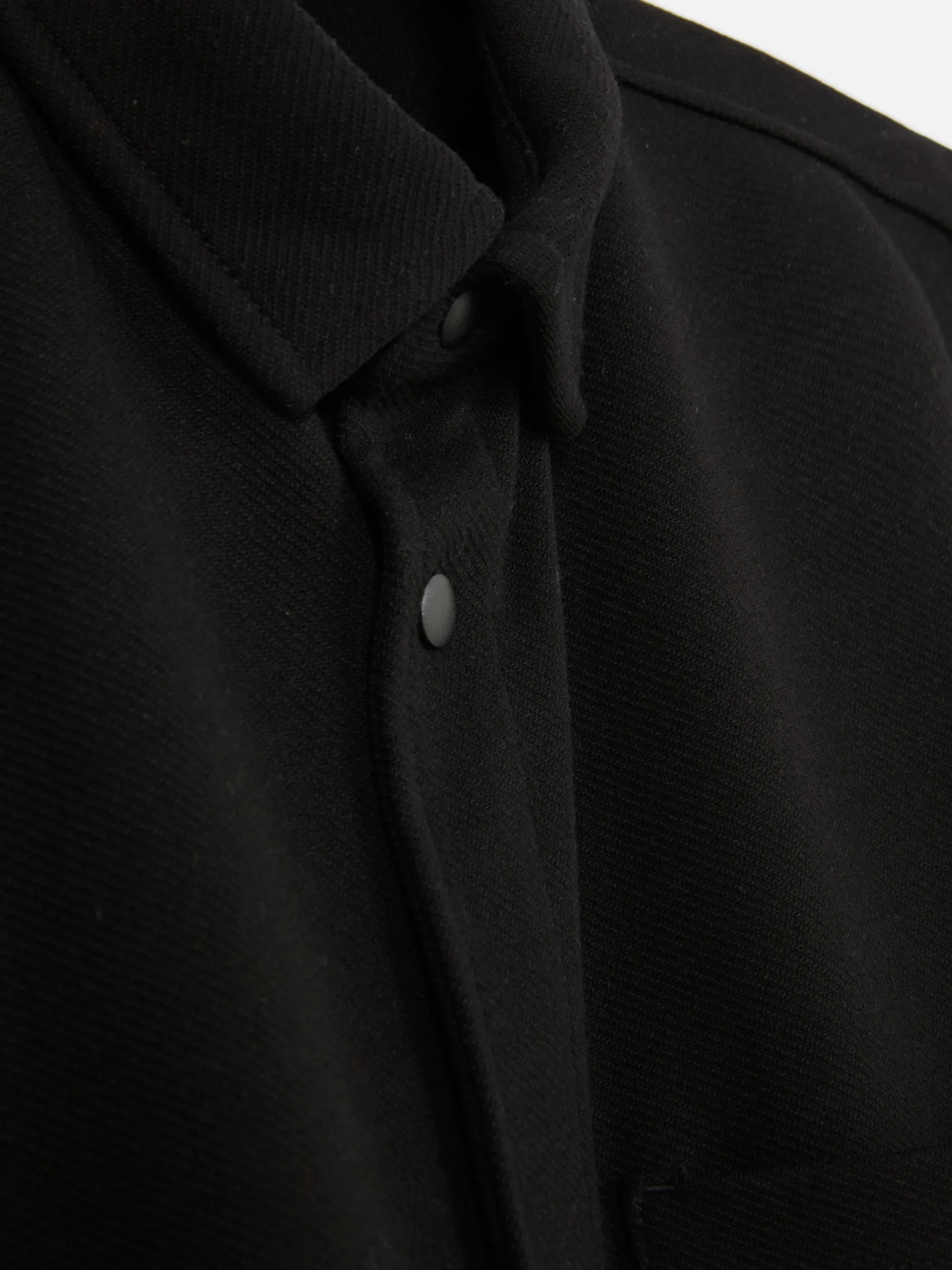 Hemden|Primark „Kem“ Jersey-Hemdjacke Schwarz