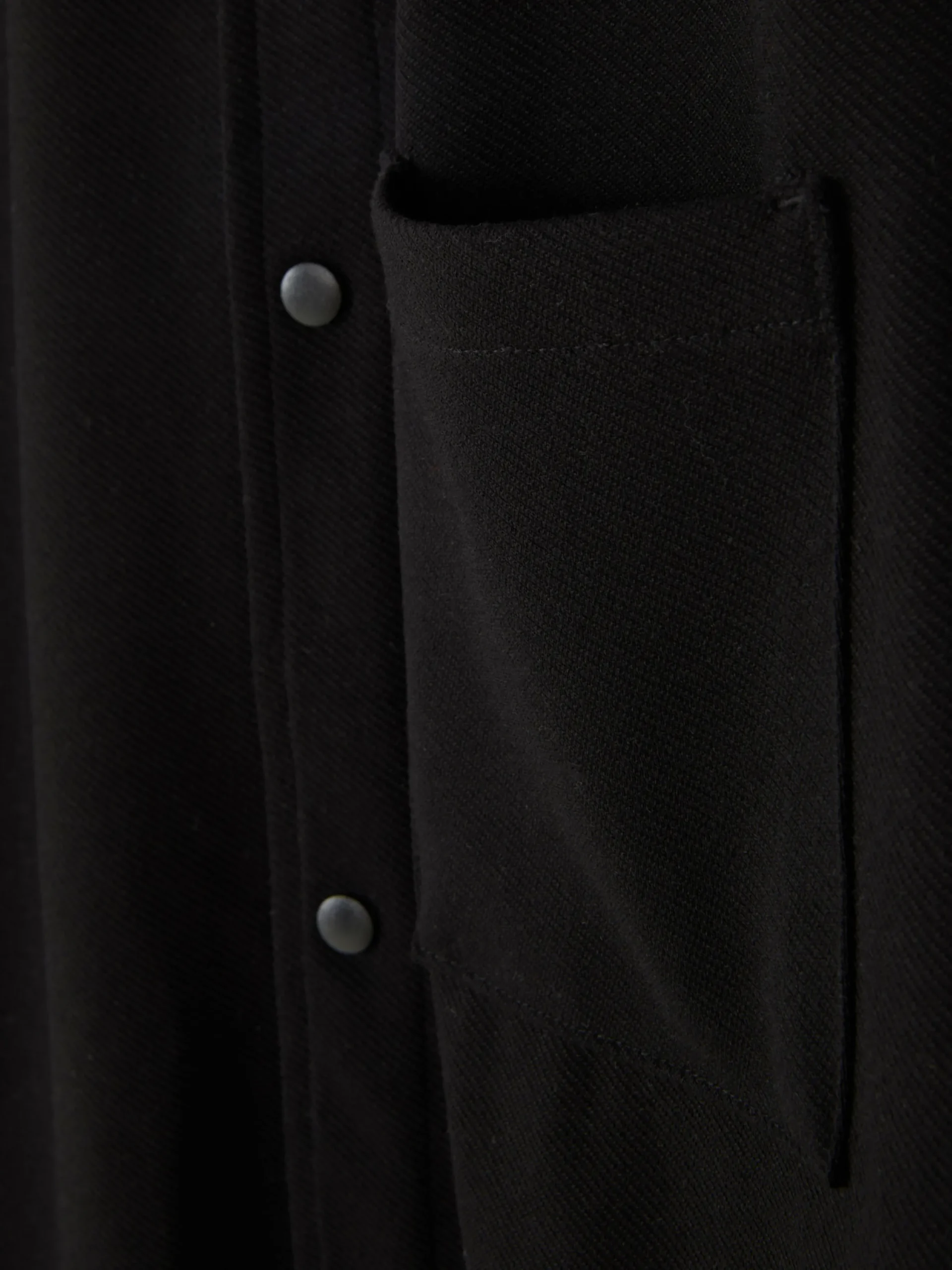 Hemden|Primark „Kem“ Jersey-Hemdjacke Schwarz