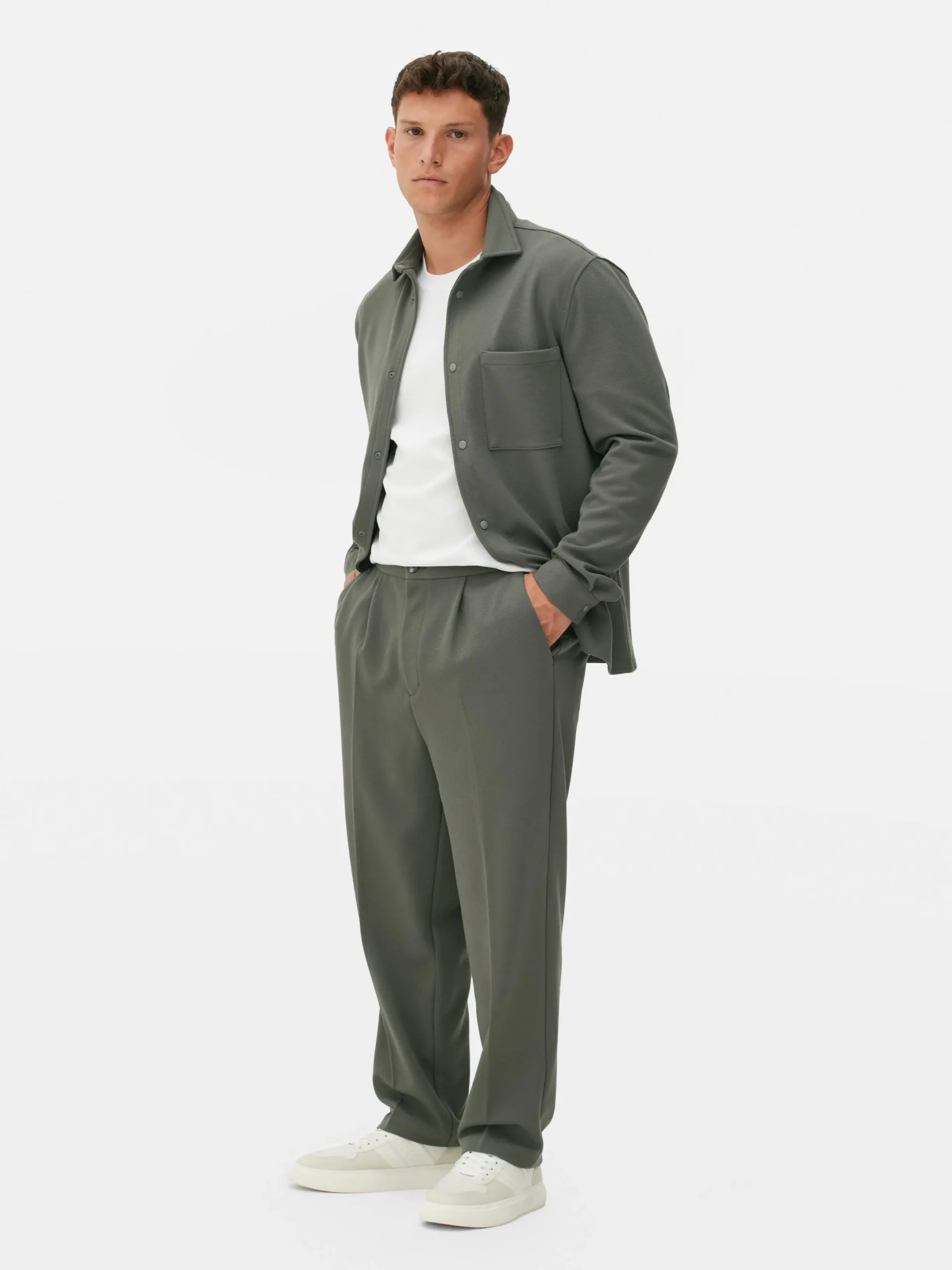 Hosen|Primark „Kem“ Jerseyhose Khakifarben