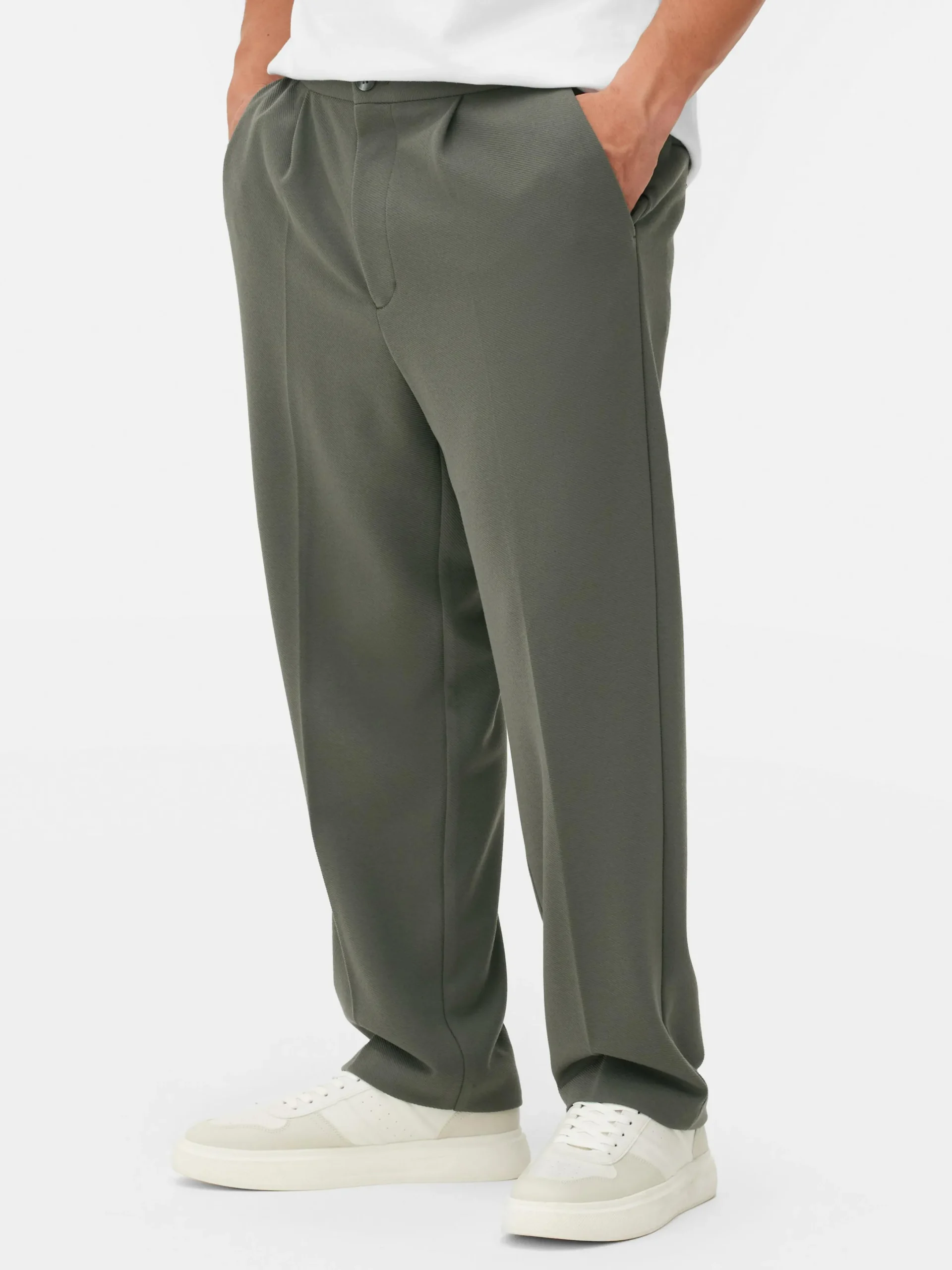 Hosen|Primark „Kem“ Jerseyhose Khakifarben