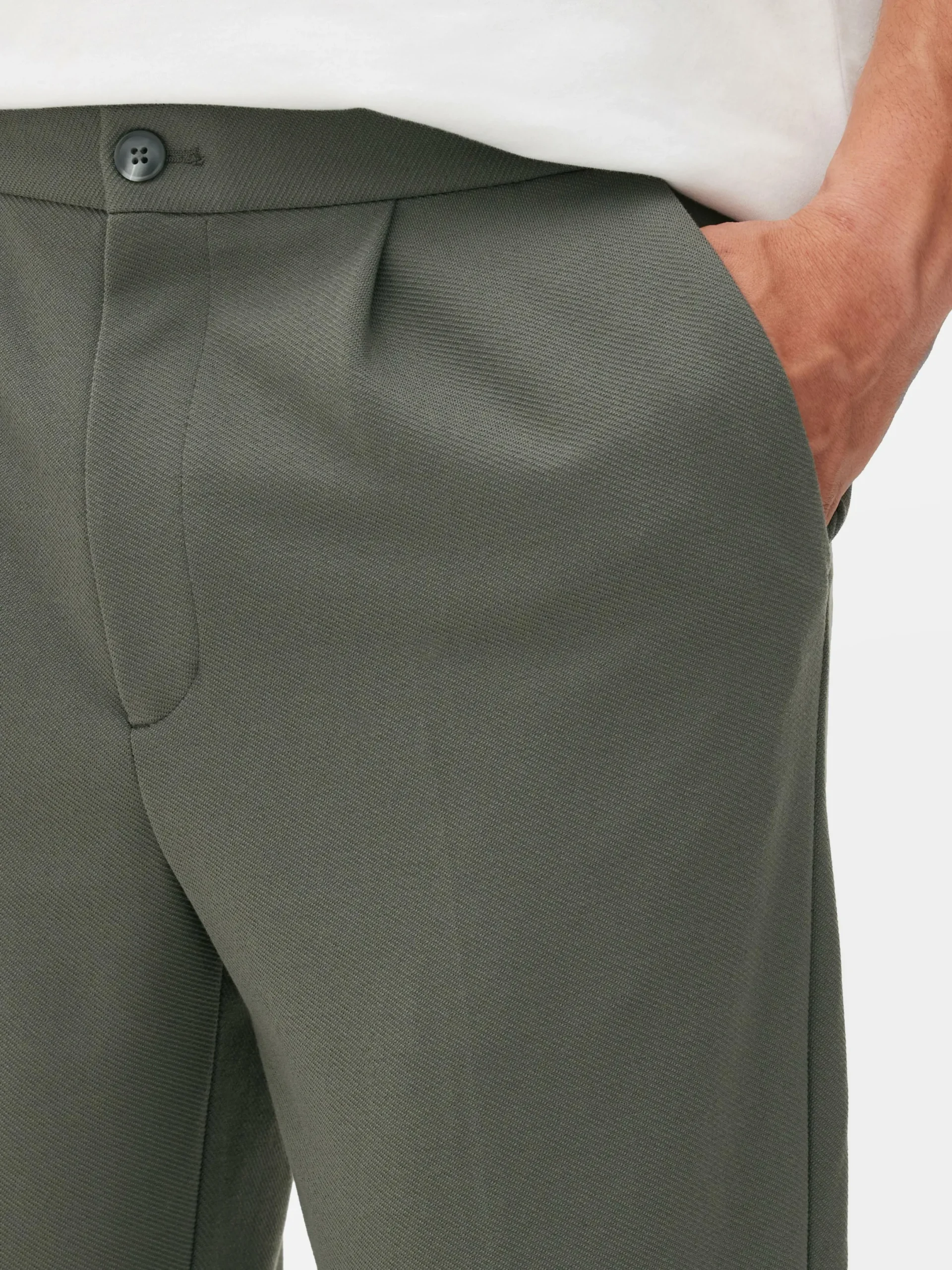 Hosen|Primark „Kem“ Jerseyhose Khakifarben