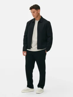 Jacken Und Mäntel|Primark „Kem“ Jerseyjacke Mit Reißverschluss Schwarz