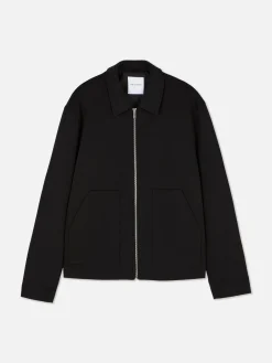 Jacken Und Mäntel|Primark „Kem“ Jerseyjacke Mit Reißverschluss Schwarz