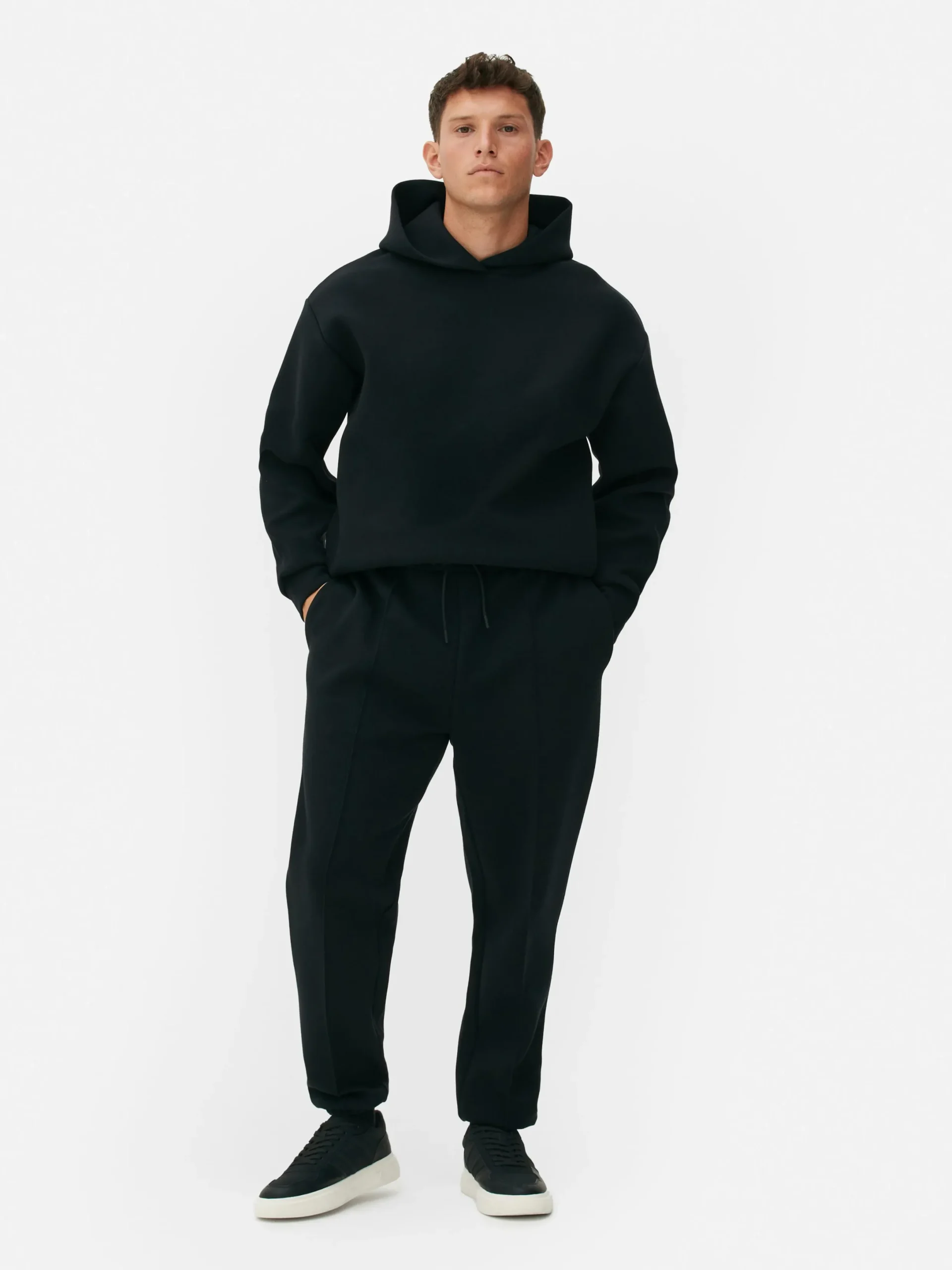Jogginghosen|Primark „Kem“ Jogginghose Mit Biesen Und Bündchen Schwarz