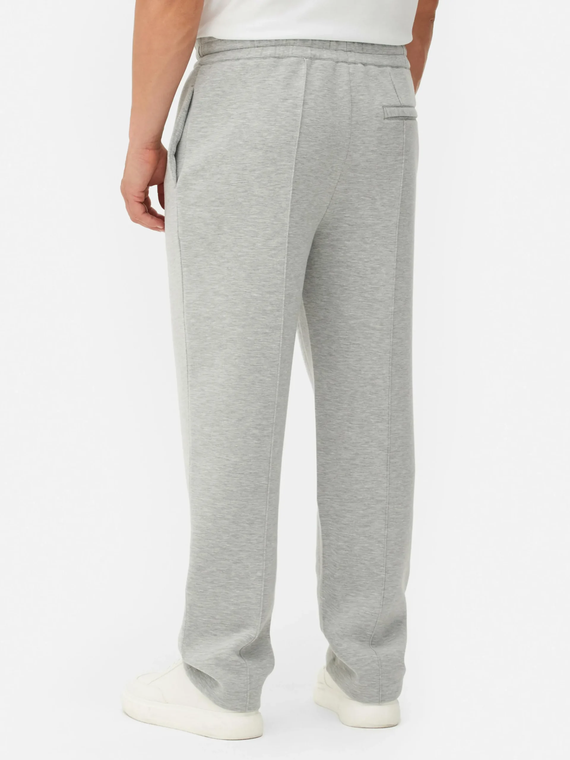 Jogginghosen|Primark „Kem“ Jogginghose Mit Geradem Bein Und Biesen Grau meliert