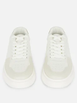 Sneakers|Primark „Kem“ Low-Top-Sneaker Mit Schnürung Weiß