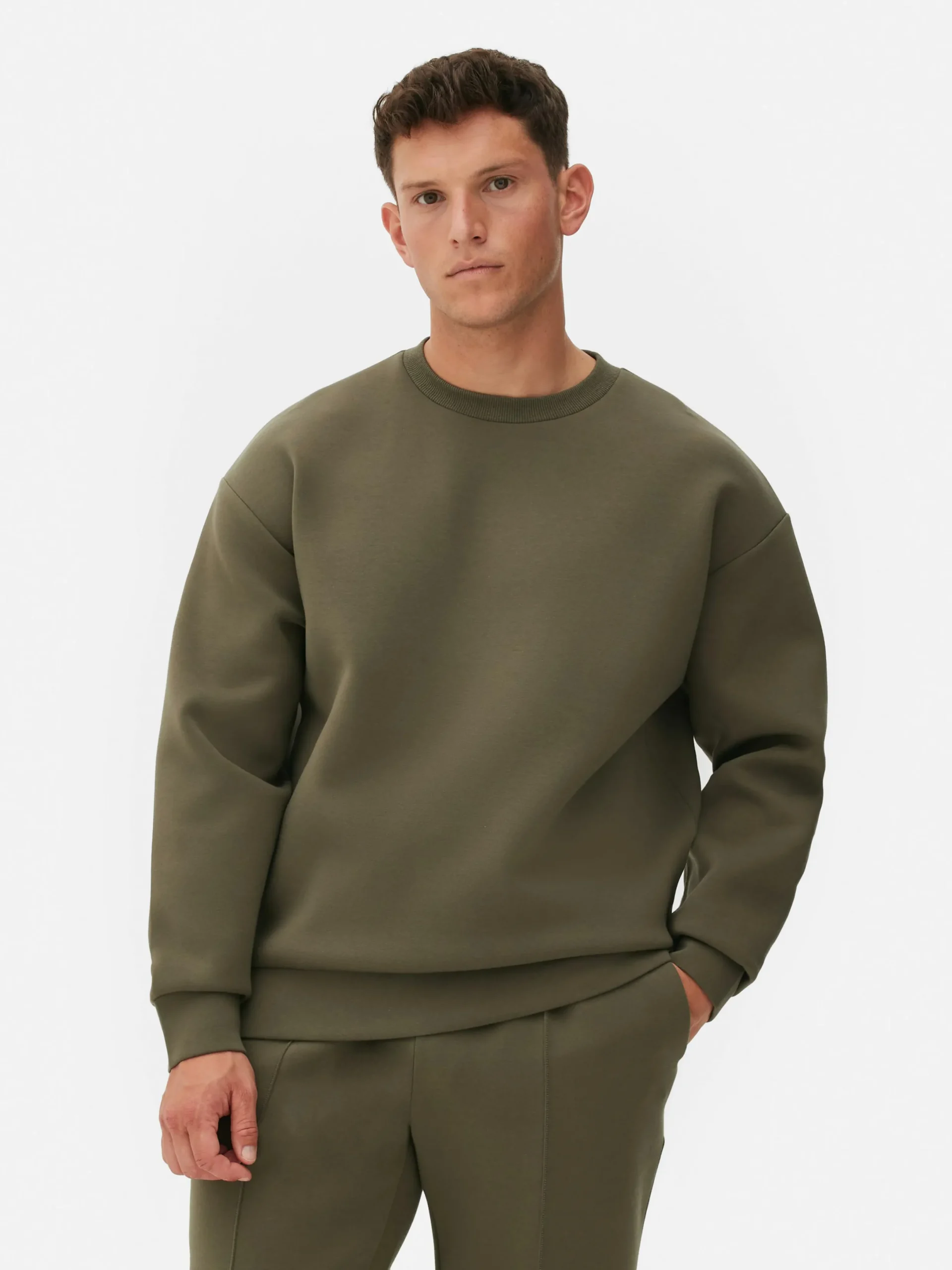 Hoodies Und Sweatshirts|Primark „Kem“ Sweatshirt Mit Rundhalsausschnitt Khakifarben
