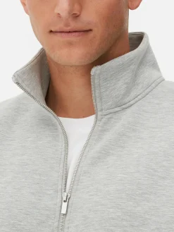 Hoodies Und Sweatshirts|Primark „Kem“ Sweatshirt Mit RV-Trichterkragen Grau meliert