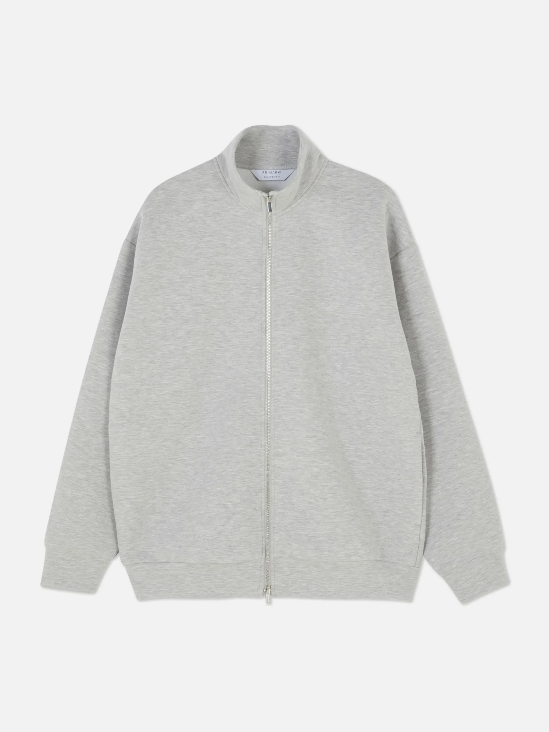 Hoodies Und Sweatshirts|Primark „Kem“ Sweatshirt Mit RV-Trichterkragen Grau meliert