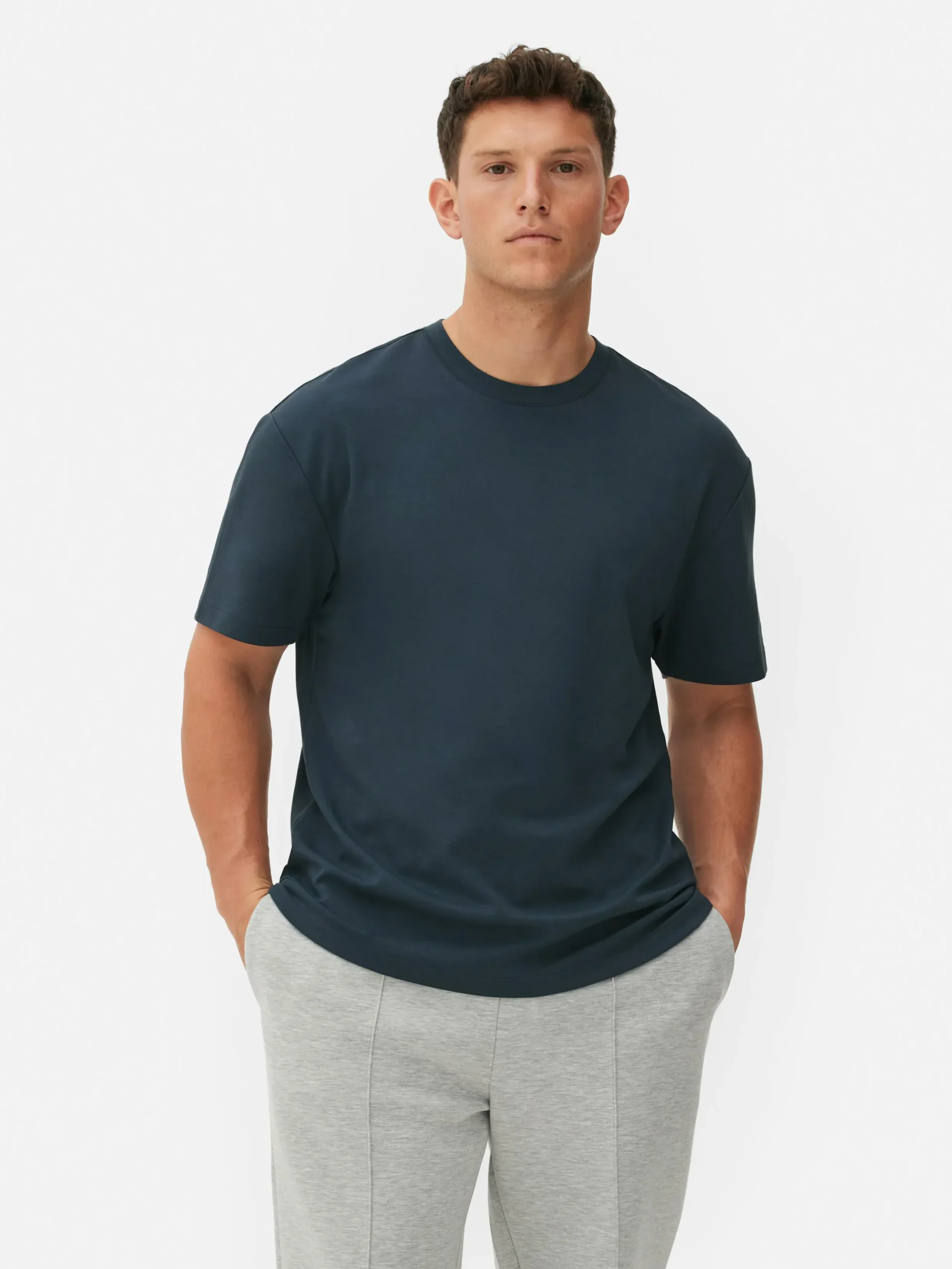 Tops Und T-Shirts|Primark „Kem“ T-Shirt In Lässiger Passform Marineblau