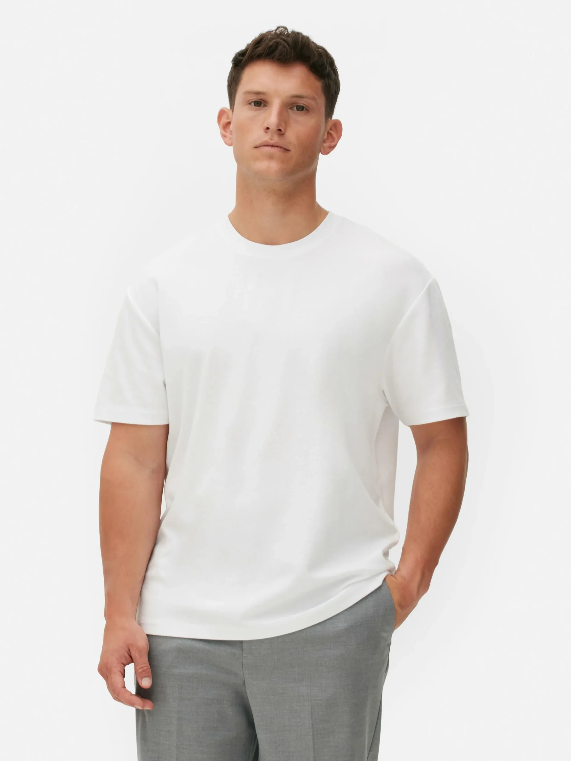 Tops Und T-Shirts|Primark „Kem“ T-Shirt In Lässiger Passform Weiß