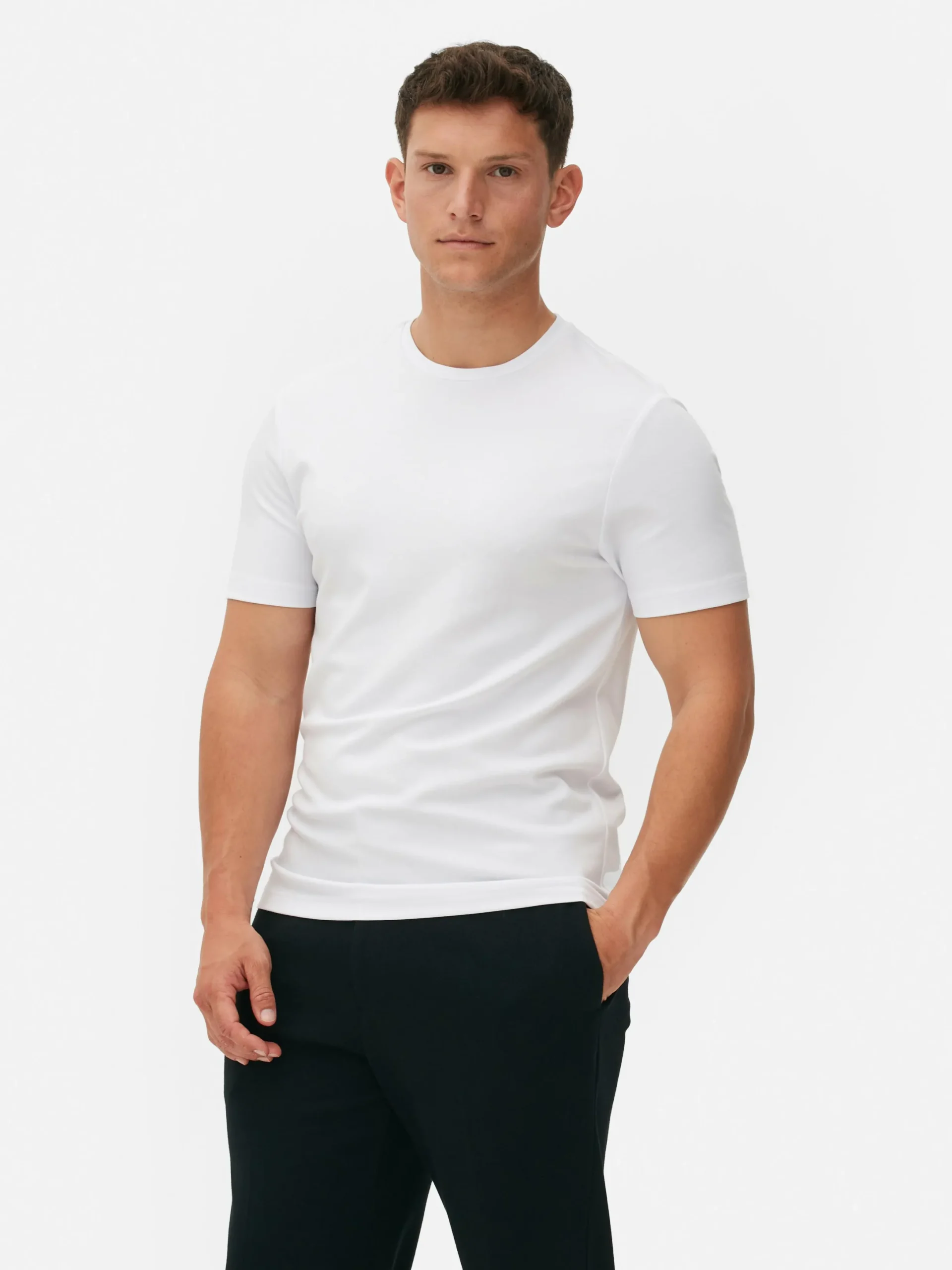 Tops Und T-Shirts|Primark „Kem“ T-Shirt Mit Rundhalsausschnitt Weiß