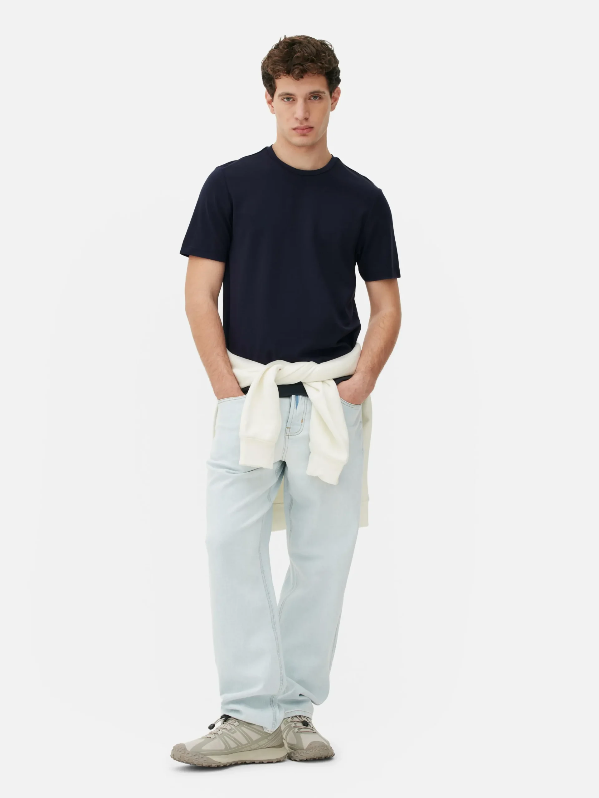 Tops Und T-Shirts|Primark „Kem“ T-Shirt Mit Rundhalsausschnitt Marineblau