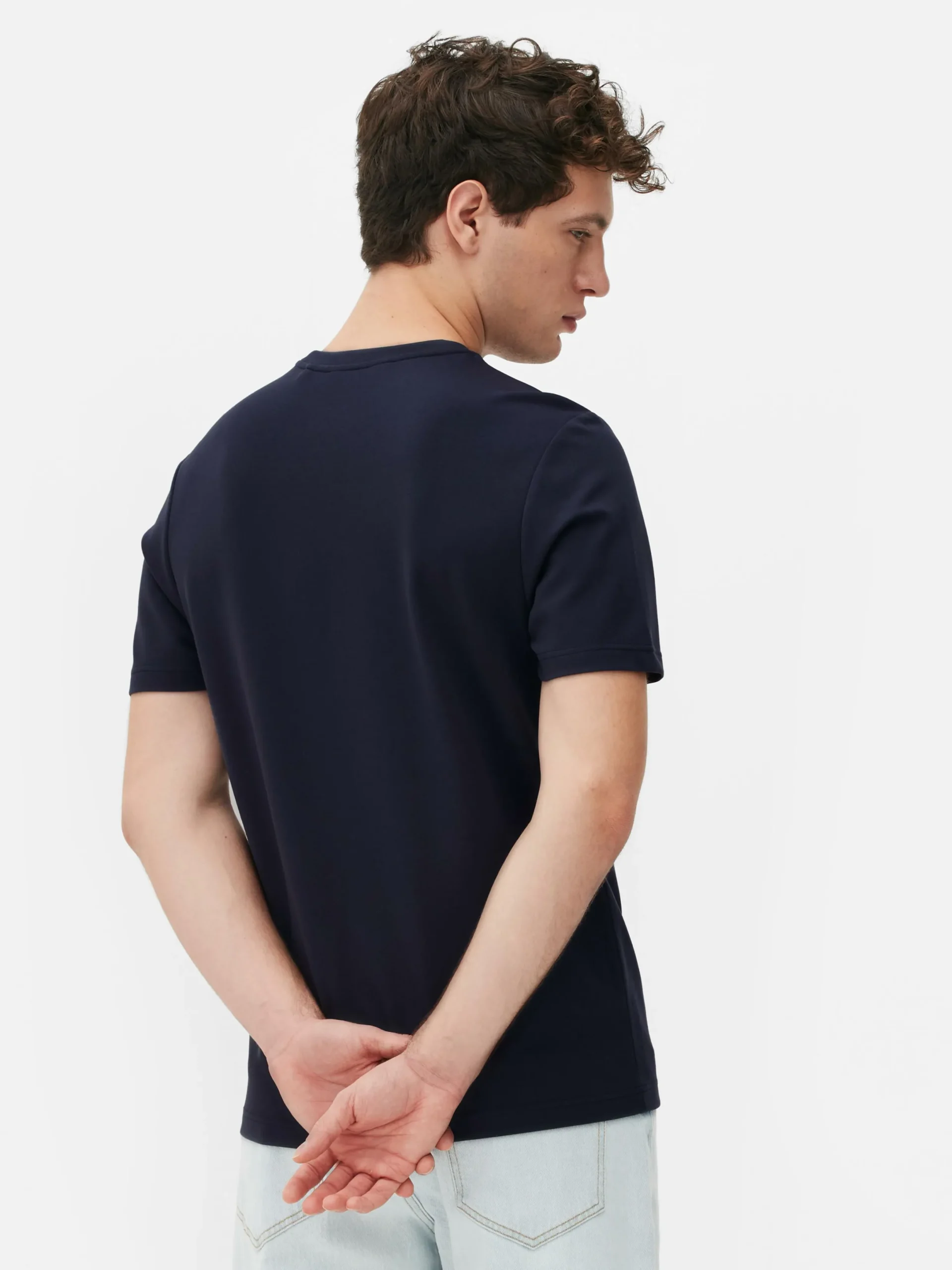 Tops Und T-Shirts|Primark „Kem“ T-Shirt Mit Rundhalsausschnitt Marineblau