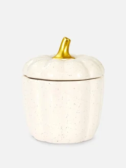 Halloween-Deko Und Süßigkeiten|Halloween Alle|Primark Kerze Im Gesprenkelten Kürbisgefäß Weiß