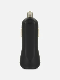 Ladegeräte|Primark Kfz-Ladegerät Mit Zwei USB-Anschlüssen Schwarz