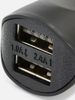 Ladegeräte|Primark Kfz-Ladegerät Mit Zwei USB-Anschlüssen Schwarz