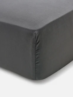 Bettlaken Und Kopfkissenbezüge|Primark King-Size-Spannbettlaken Mit Hohem Baumwollanteil Dunkelgrau