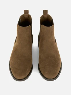 Stiefel|Primark Klassische Chelsea Boots Aus Wildlederimitat Braun