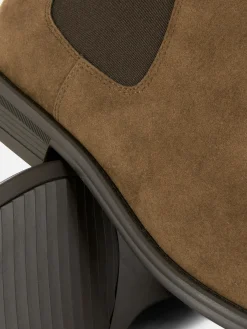 Stiefel|Primark Klassische Chelsea Boots Aus Wildlederimitat Braun