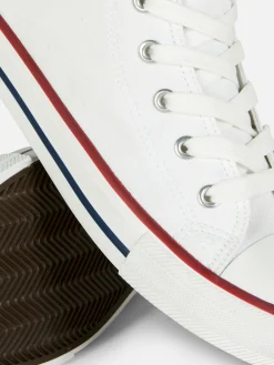 Sneakers|Primark Klassische High-Top-Sneaker Aus Canvas Weiß