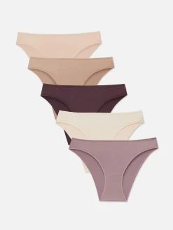 Slips|Primark Klassische Minislips, 5er-Pack Naturfarben