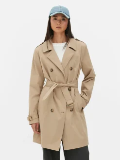 Jacken Und Mäntel|Primark Klassischer Doppelreihiger Mac-Mantel Kamelbraun