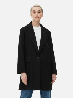 Jacken Und Mäntel|Primark Klassischer Einreihiger Mantel Schwarz