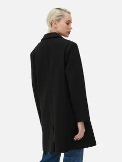 Jacken Und Mäntel|Primark Klassischer Einreihiger Mantel Schwarz