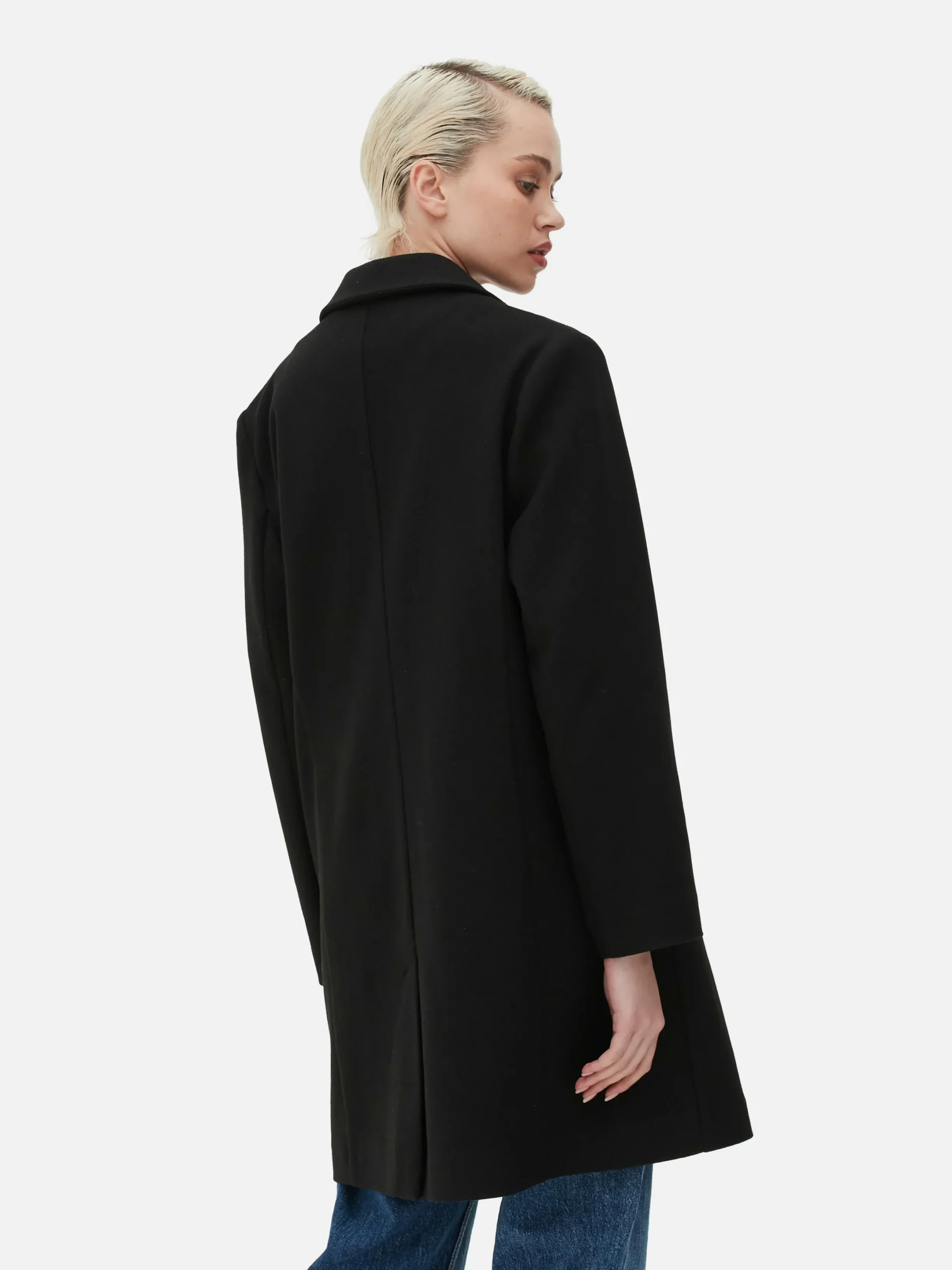Jacken Und Mäntel|Primark Klassischer Einreihiger Mantel Schwarz