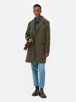 Jacken Und Mäntel|Primark Klassischer Einreihiger Mantel Khakifarben
