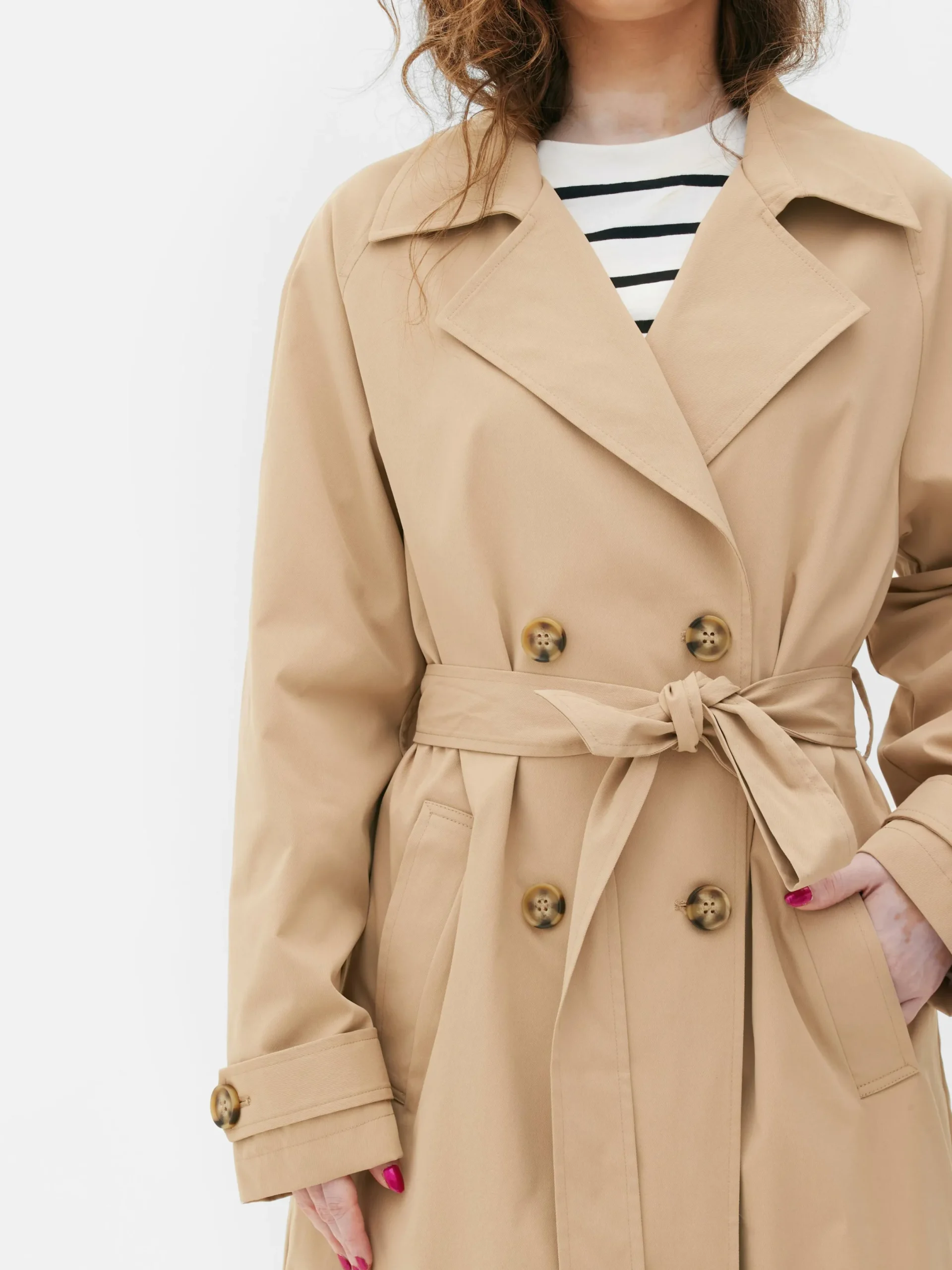 Jacken Und Mäntel|Primark Klassischer Zweireihiger Trenchcoat Kamelbraun