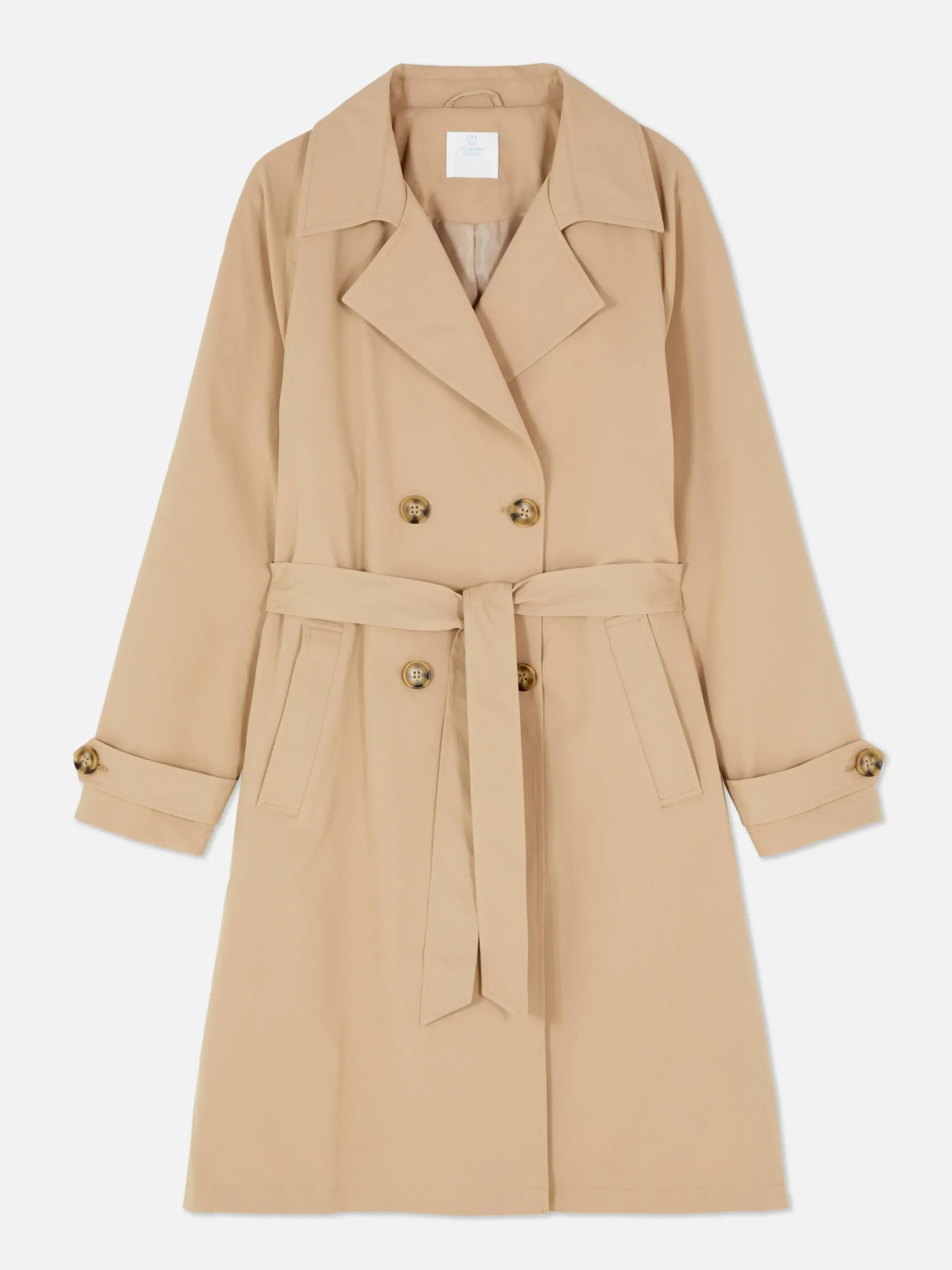 Jacken Und Mäntel|Primark Klassischer Zweireihiger Trenchcoat Kamelbraun