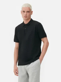 Tops Und T-Shirts|Primark Klassisches Piqué-Polohemd Schwarz