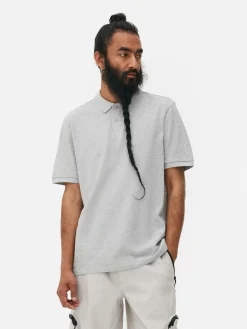 Tops Und T-Shirts|Primark Klassisches Piqué-Polohemd Grau meliert