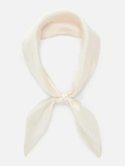 Mützen, Handschuhe Und Schals|Primark Klassisches Satin-Halstuch Ecrufarben
