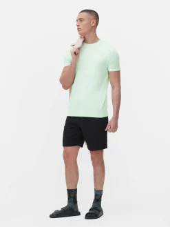 Tops Und T-Shirts|Primark Klassisches Stretch-T-Shirt Mintgrün