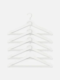 Wandaufbewahrung Und Hängelösungen|Primark Kleiderbügel Aus Holz, 5er-Pack Weiß