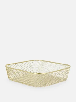 Aufbewahrungsboxen Und Körbe|Primark Kleiner Drahtkorb Gold