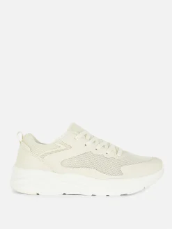 Sneakers|Primark Klobige Low-Top-Sneaker Mit Einsätzen Naturfarben