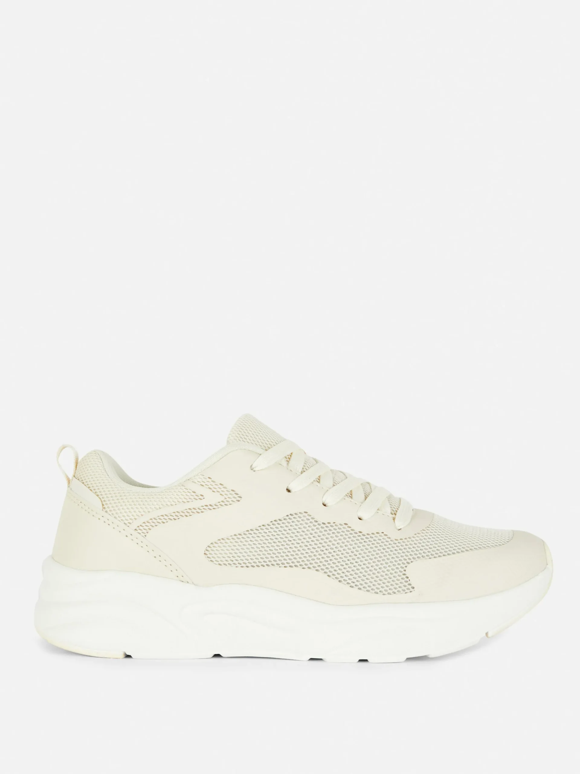 Sneakers|Primark Klobige Low-Top-Sneaker Mit Einsätzen Naturfarben