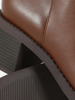 Stiefel|Primark Kniehohe Stiefel Mit Absatz Braun