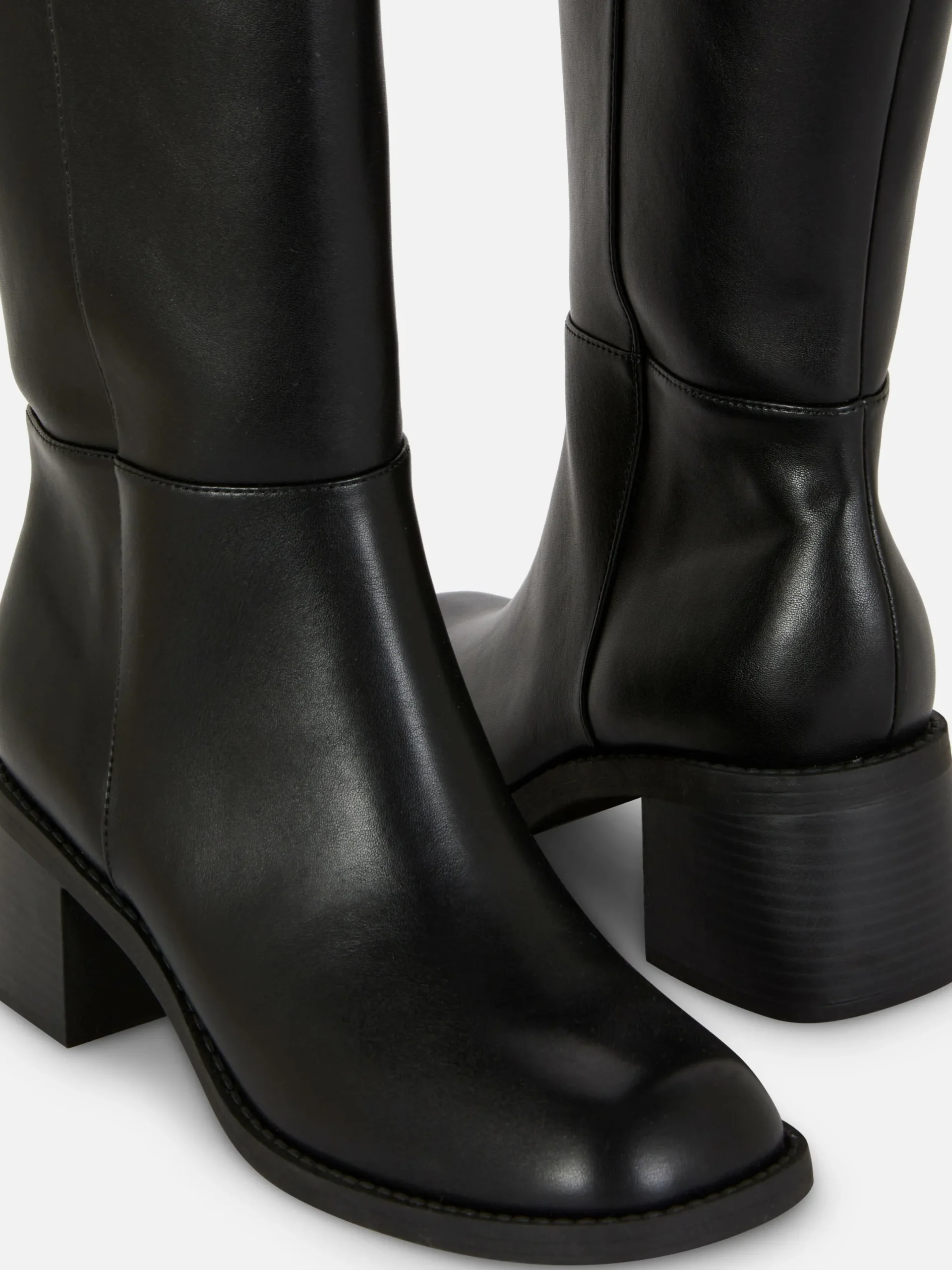 Stiefel|Primark Kniehohe Stiefel Mit Absatz Schwarz