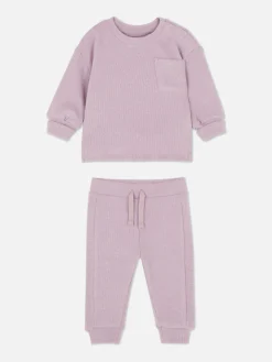 Sets Und Outfits|Primark Kombi-Set Aus Jogginghose Und Sweatshirt Rosa