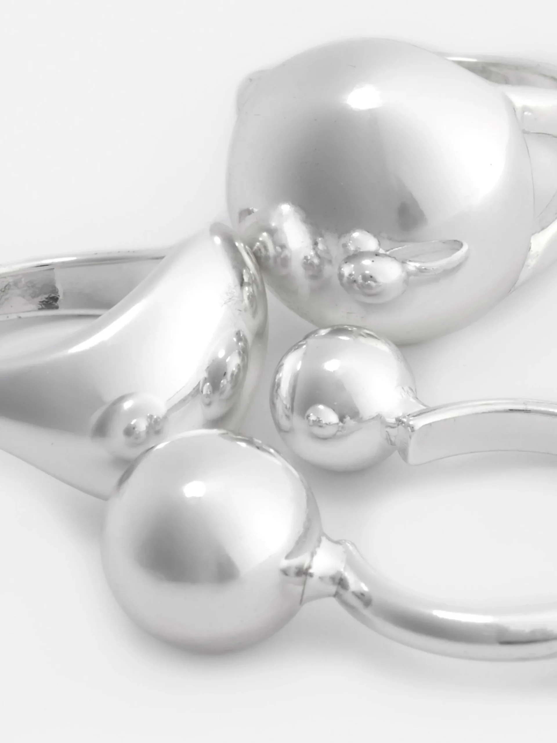 Schmuck|Primark Kugelringe, 3er-Pack Weiß