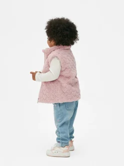 Jacken Und Mäntel|Primark Kunstfellweste Mit Herzstruktur Rosa