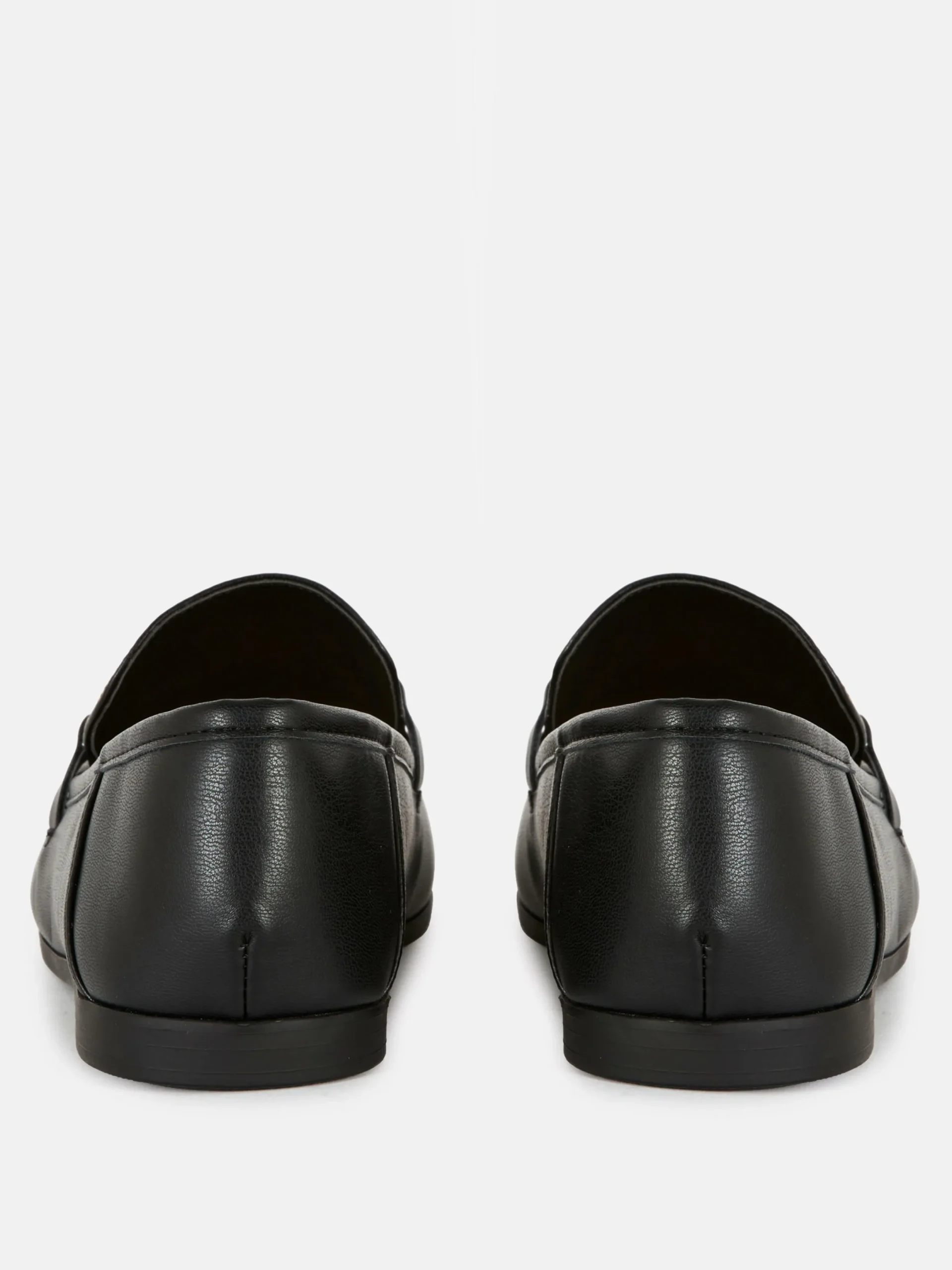 Flache Schuhe|Primark Kunstleder-Loafer Mit Trensenverzierung Schwarz